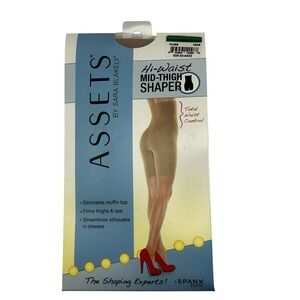 Spanx Assets‎ by Sara Blakely Hi-Waist Mid-Thigh Shaper Size 3 - Nude